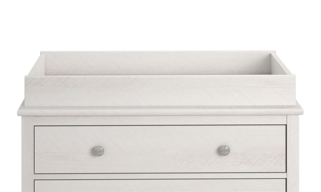 Poppy changing table topper for nursery -  Ivory Oak