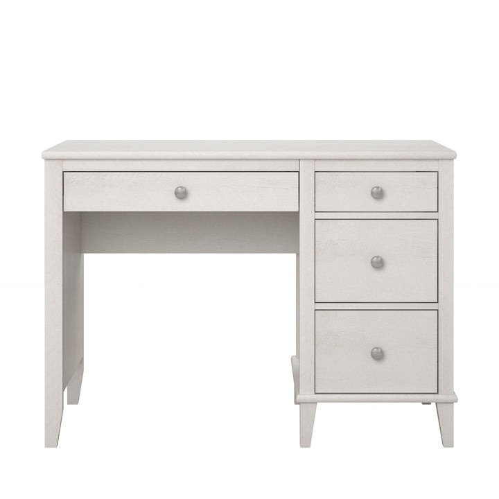 Versatile children's desk with two sets of knobs -  Ivory Oak