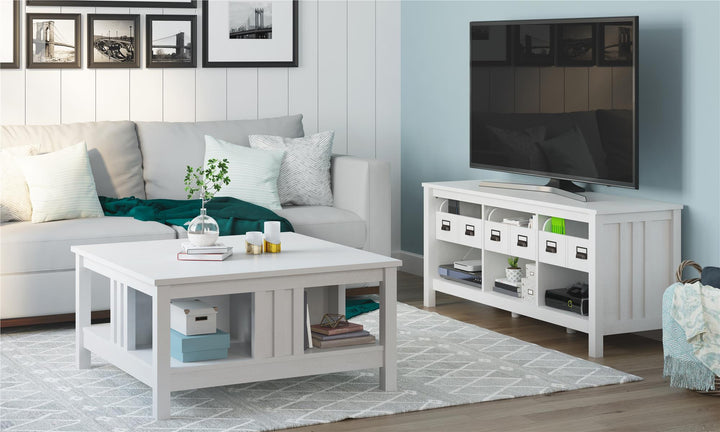 Adams entertainment center for big TVs -  Ivory Oak