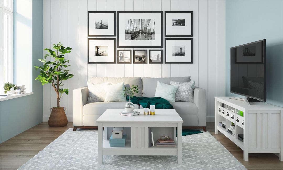 TV furniture for 64 inch screens Adams design -  Ivory Oak