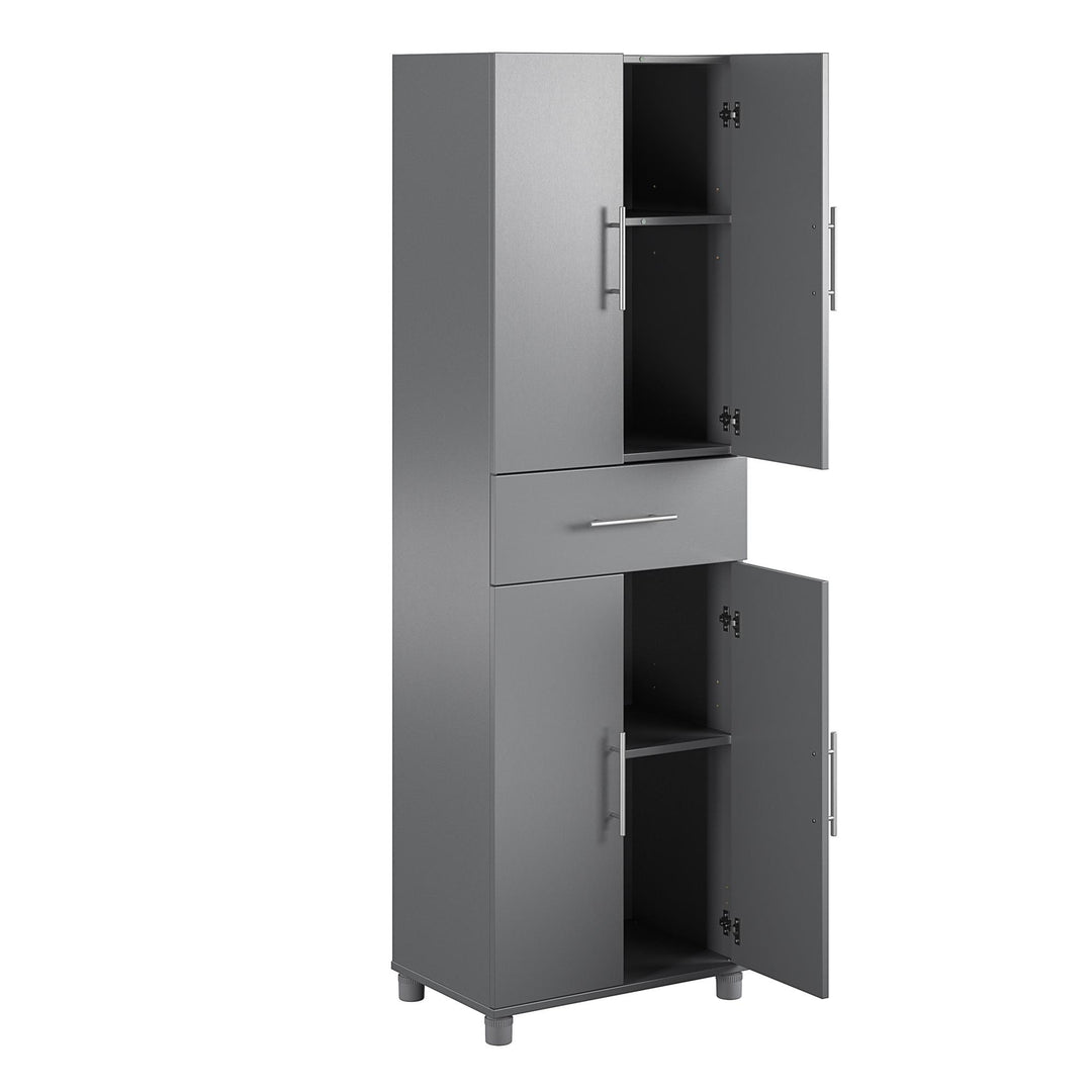 24" wide storage cabinet with drawer - Graphite Grey