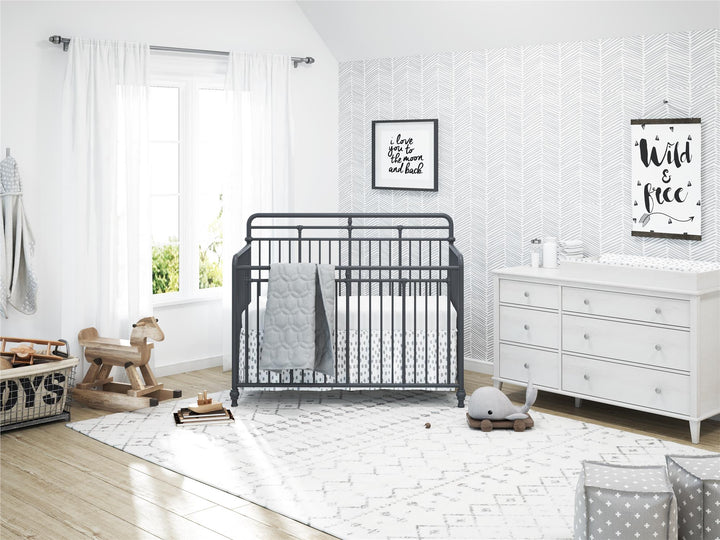 Baby room furniture with changing table topper -  Ivory Oak