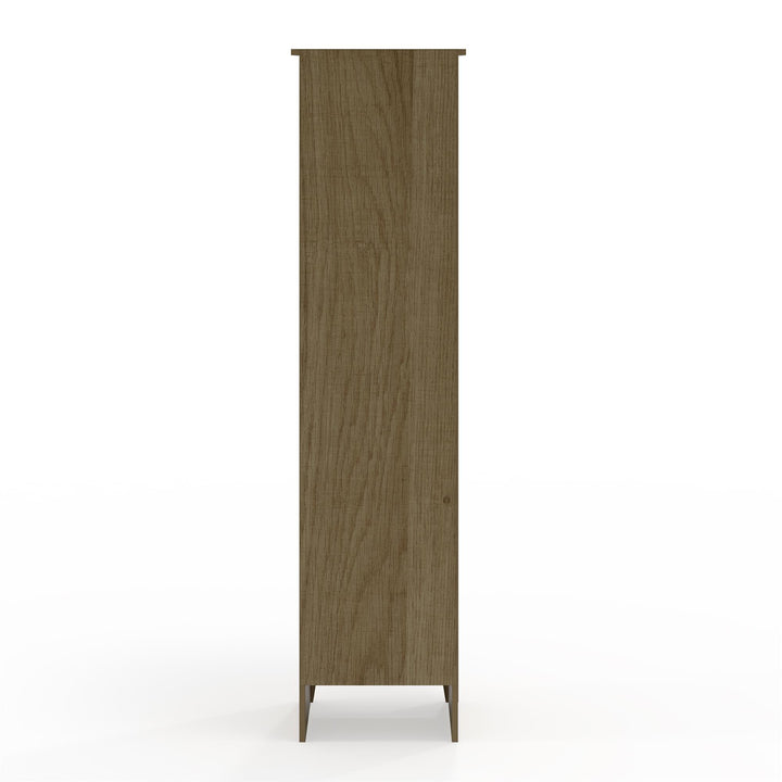 Modern Braewood storage with metal door -  Golden Oak