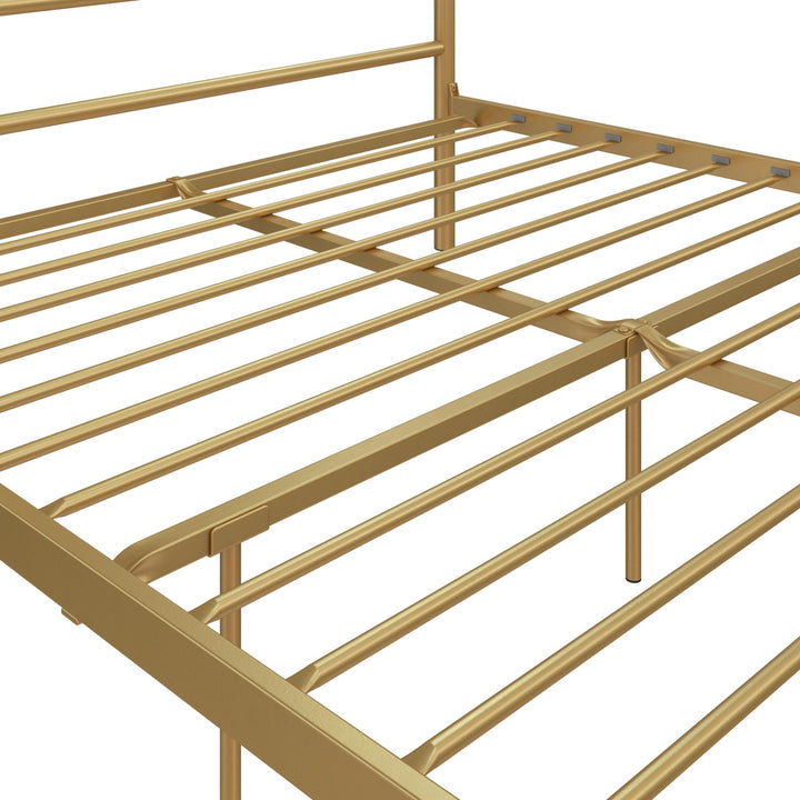 Luxurious canopy bed - Gold - Full