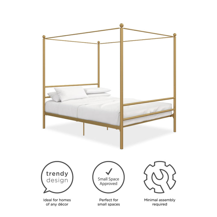 dubay canopy bed - Gold - Full