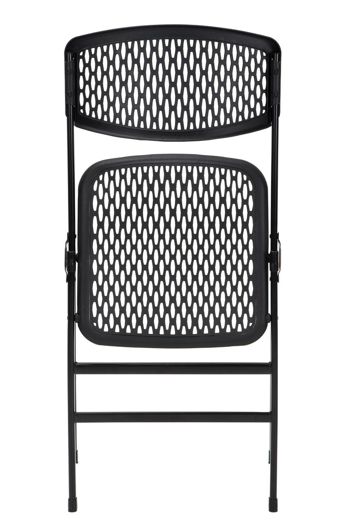 Commercial Folding Chair Set of 4 Ultra Comfort -  Black 