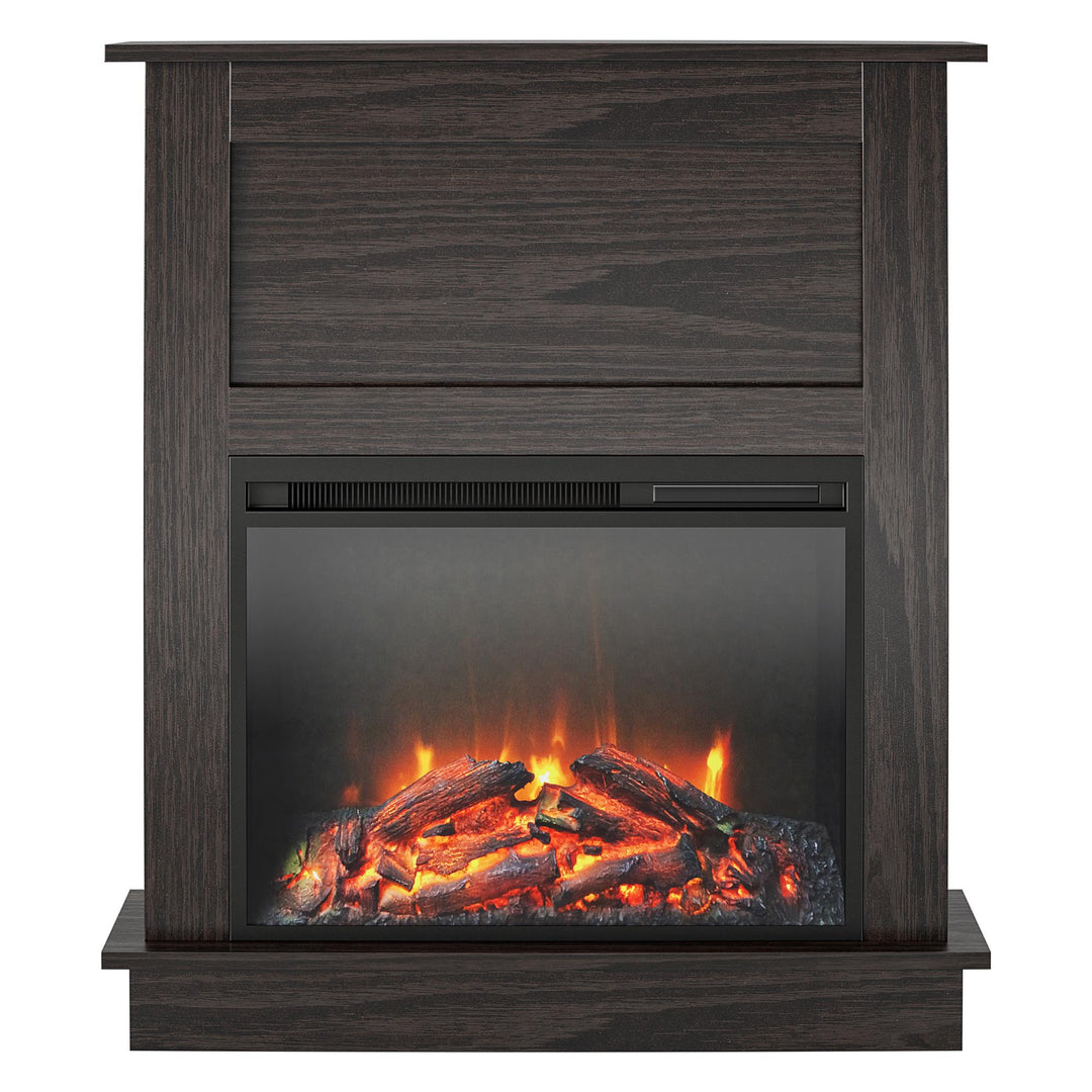 Electric Fireplace with Mantel -  Espresso