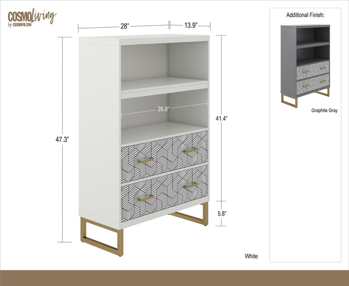 Modern Scarlett bookcase design trends -  Graphite Grey