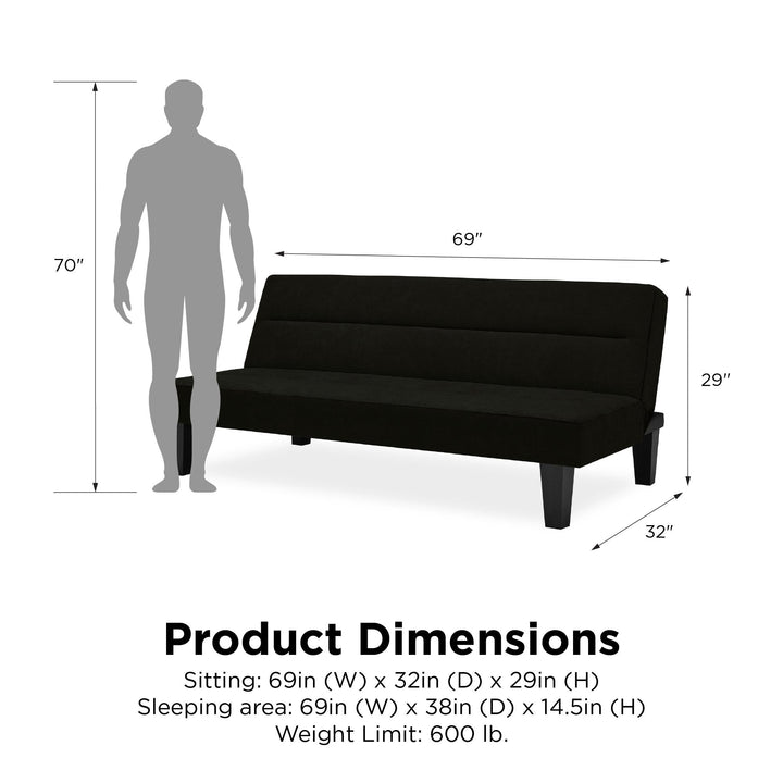 Stylish sofa bed - Black