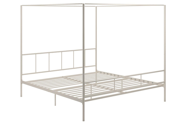 Marion Canopy Bed for a Luxurious Bedroom -  White 