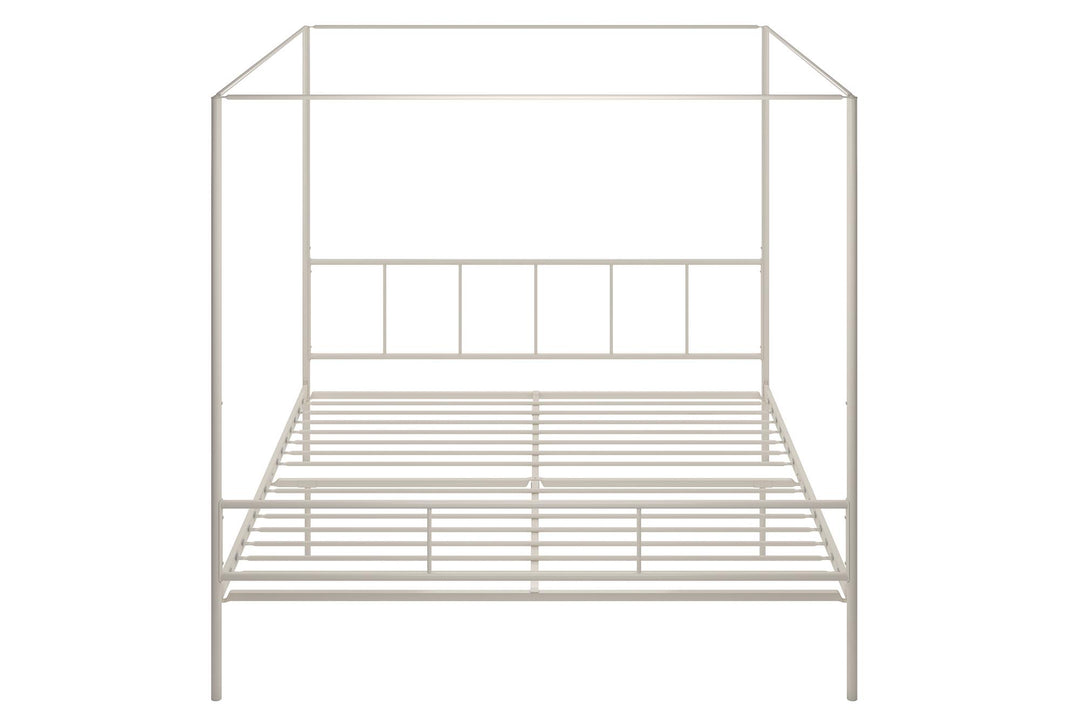 Stylish Marion Canopy Bed for Modern Bedroom -  White 