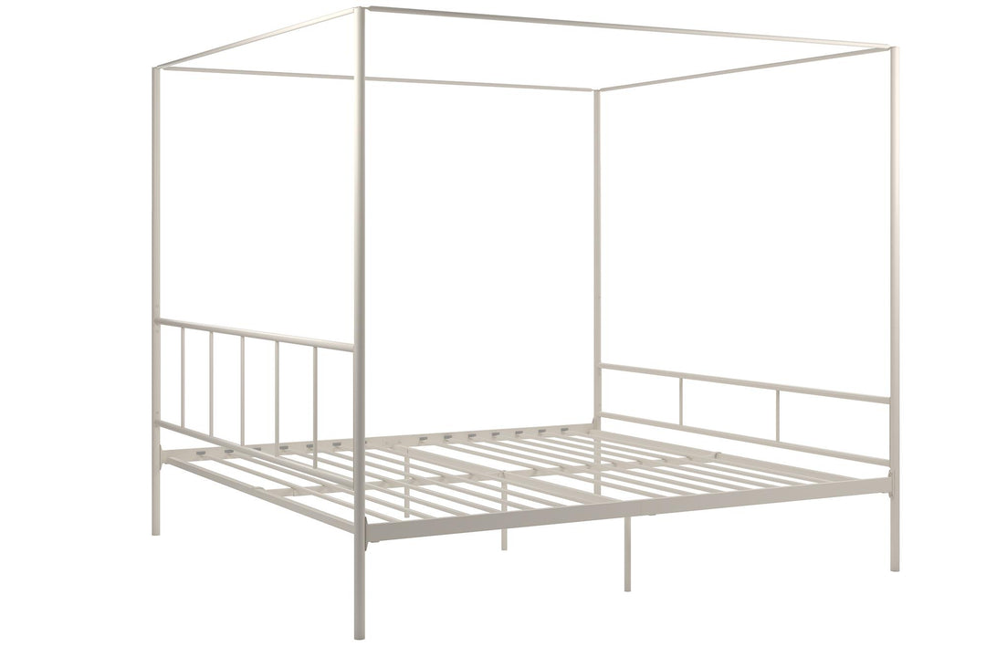 Best Marion Canopy Bed for Spacious Bedroom -  White 
