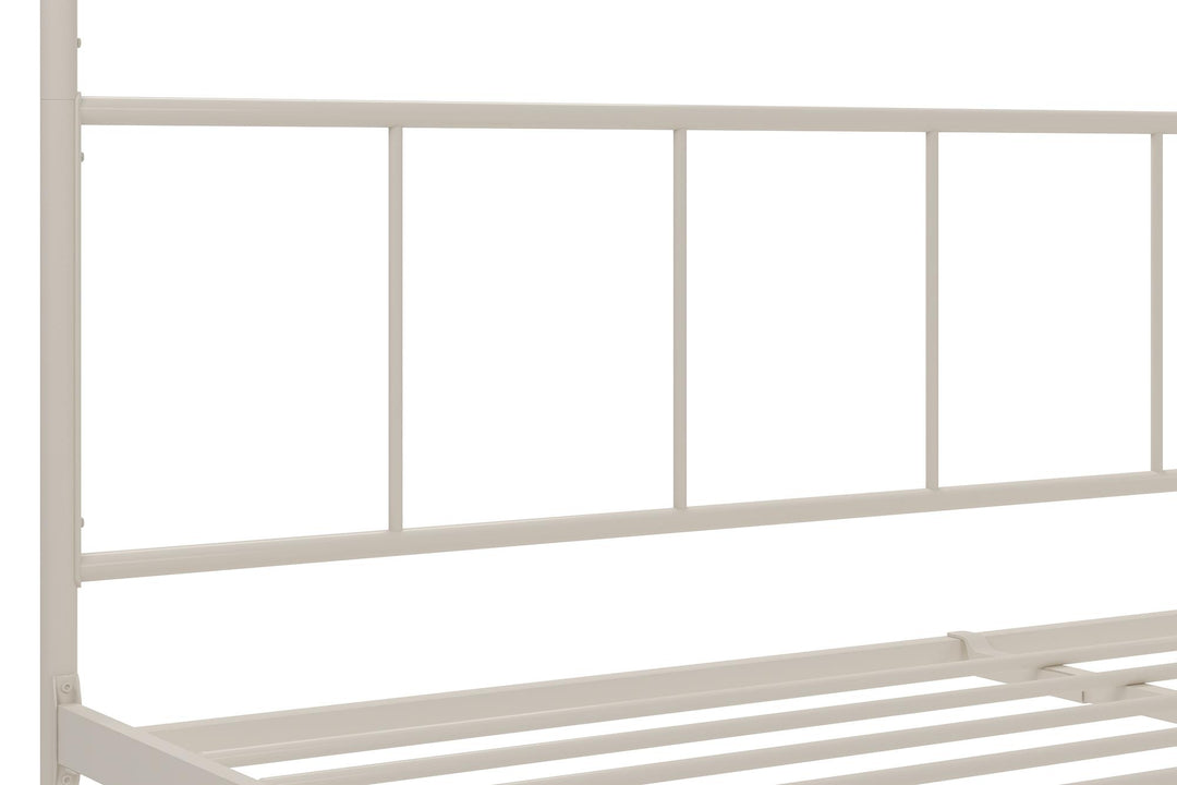 Elegant and Comfortable Marion Canopy Bed -  White 
