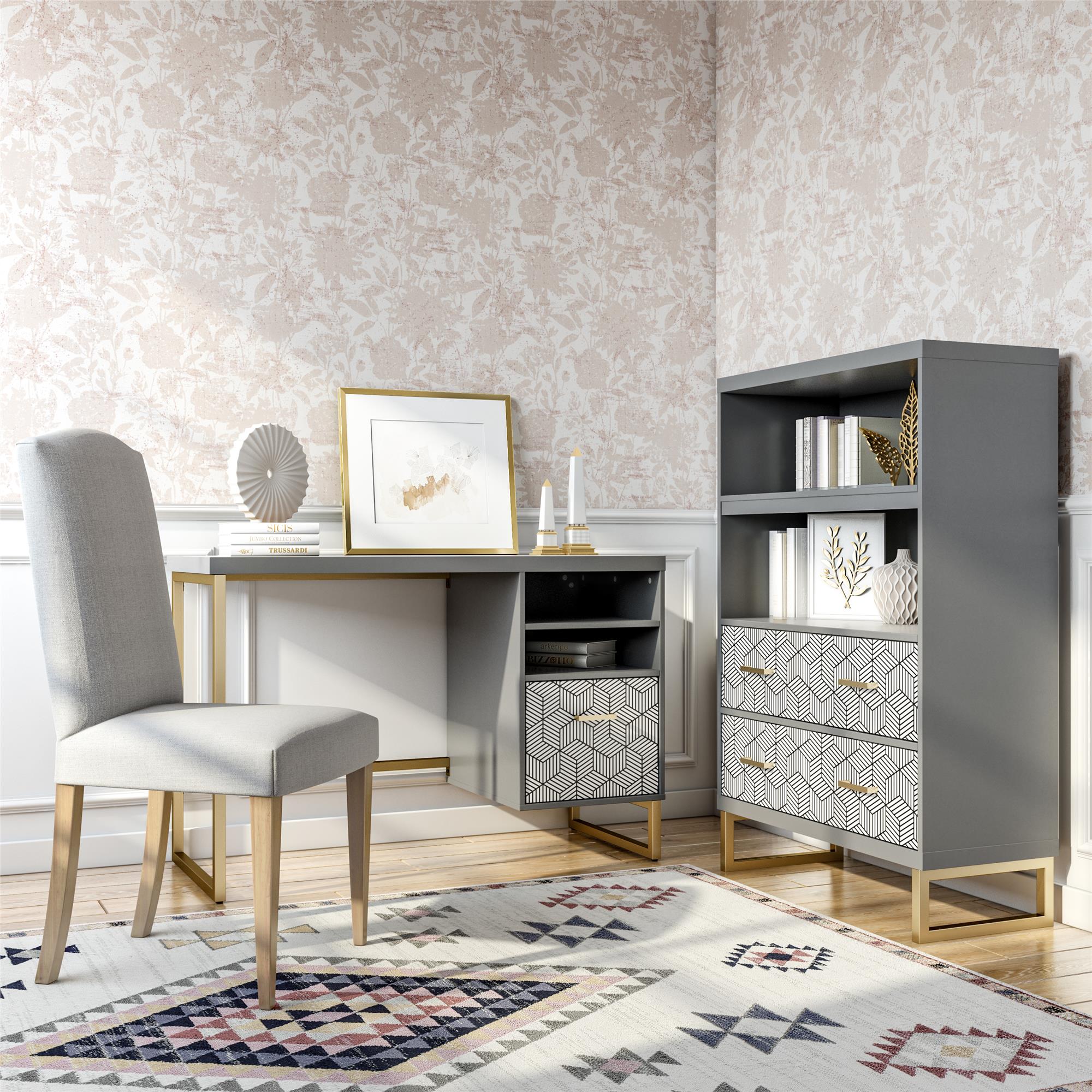 Scarlett Bookcase with Drawers by CosmoLiving Organize Decorate