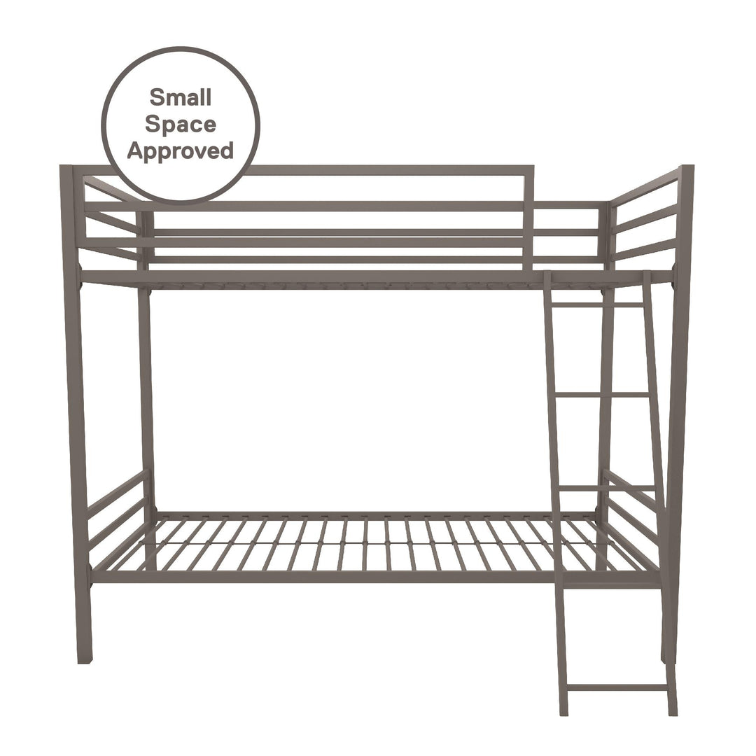 Best twin-over-twin bunk bed -  Gray 