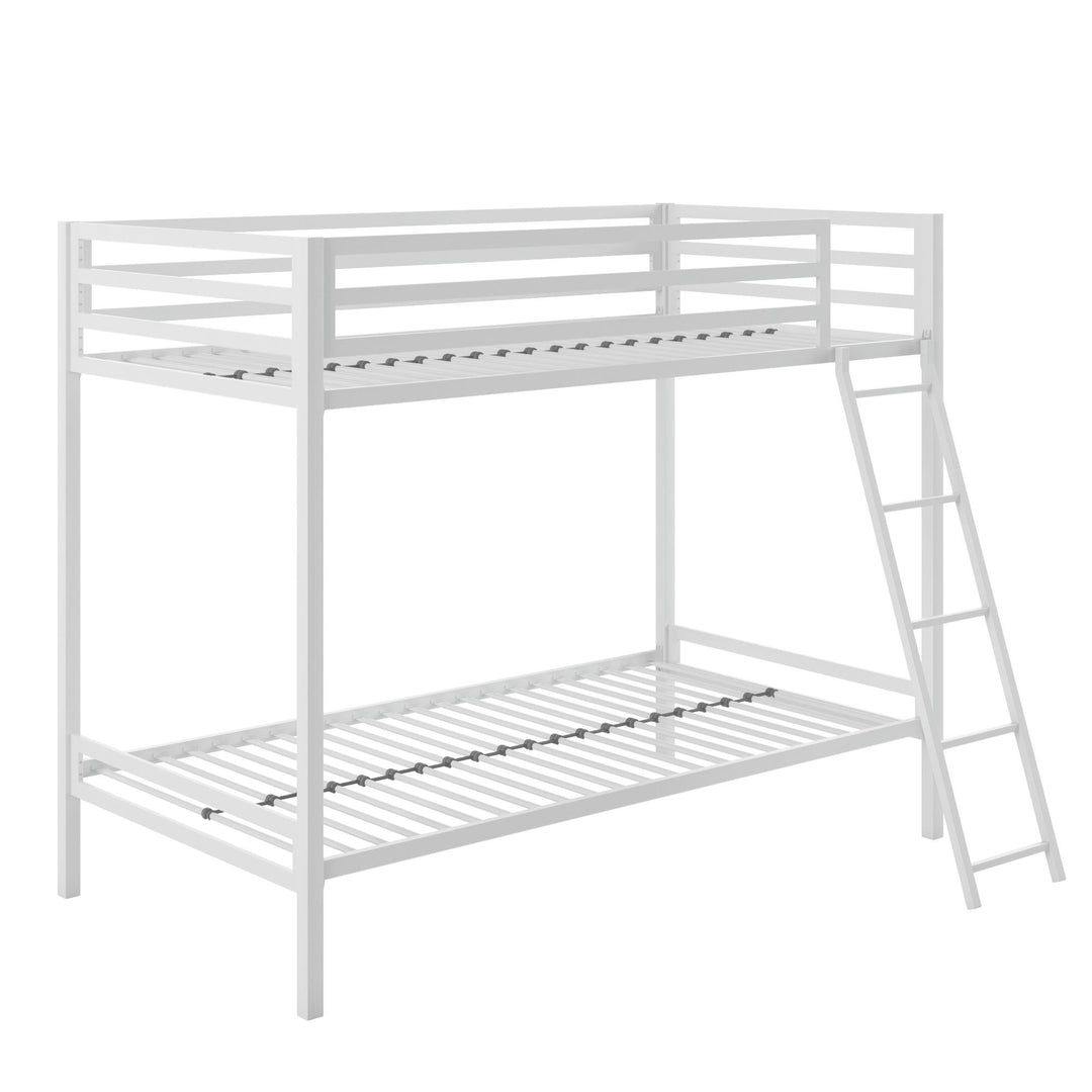 twin over twin beds - White