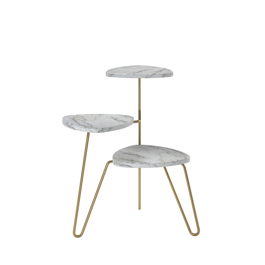 Athena Plant Stand - White marble