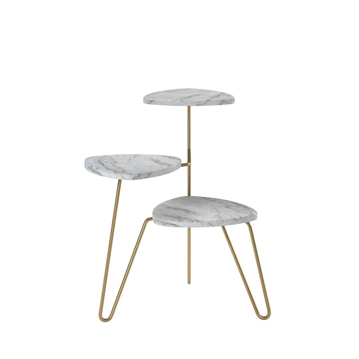 Athena Plant Stand - White marble