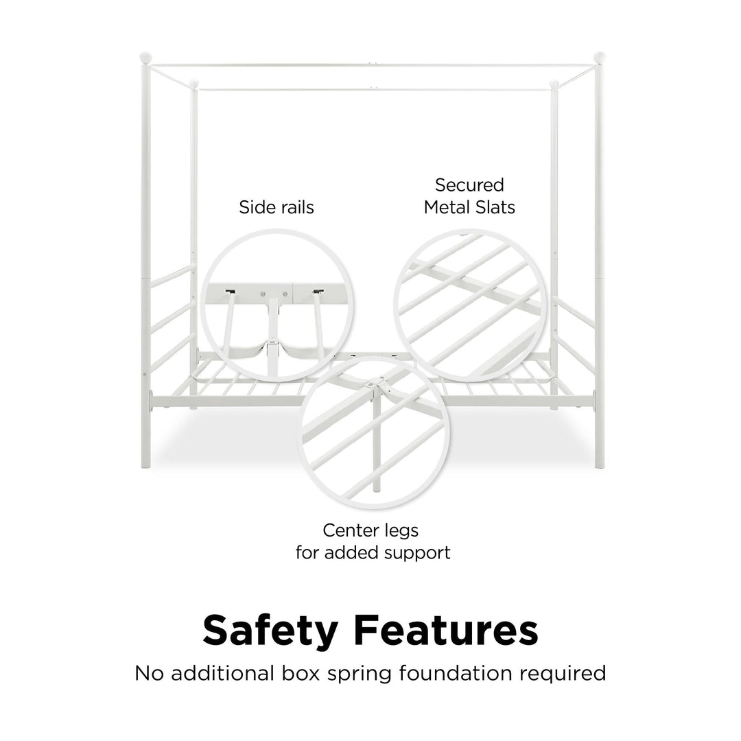 canopy bed conversion kit - White - Queen