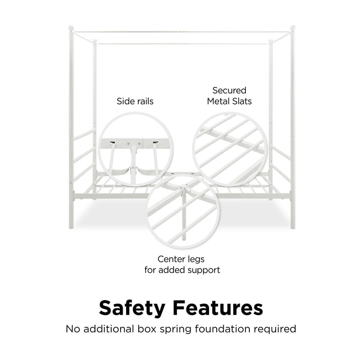canopy bed conversion kit - White - Queen