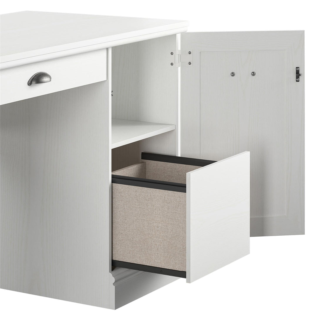 Office furniture with filing feature by Delaney -  White - N/A