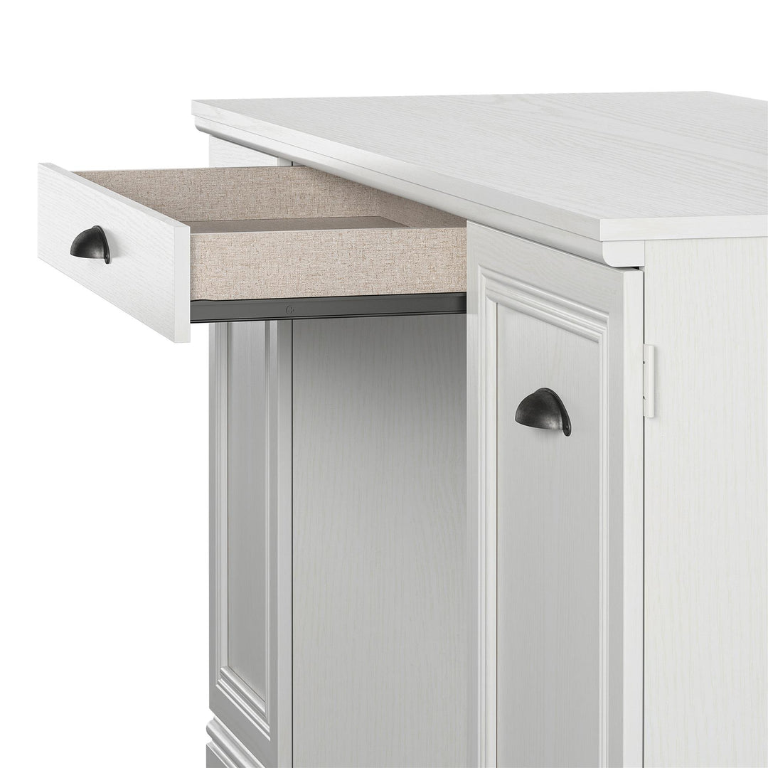 Comprehensive work desk with filing solution by Delaney -  White - N/A