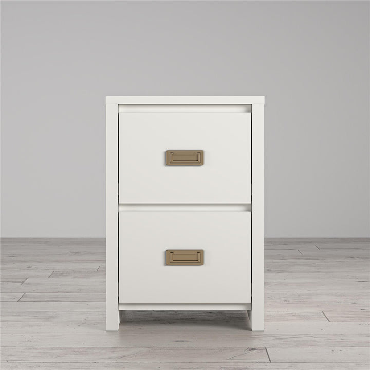 Monarch Hill Gold Drawer Pulls -  White