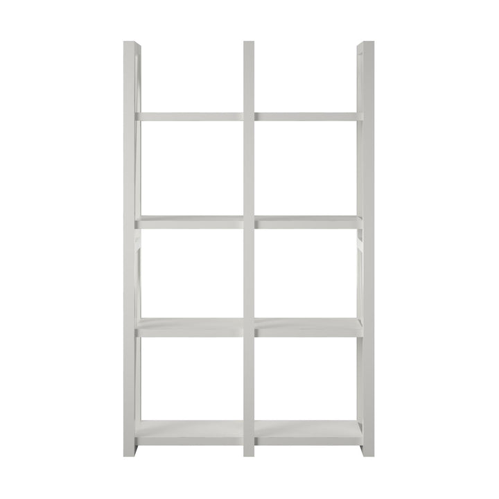 Contemporary Crestwood room partition with shelves -  White