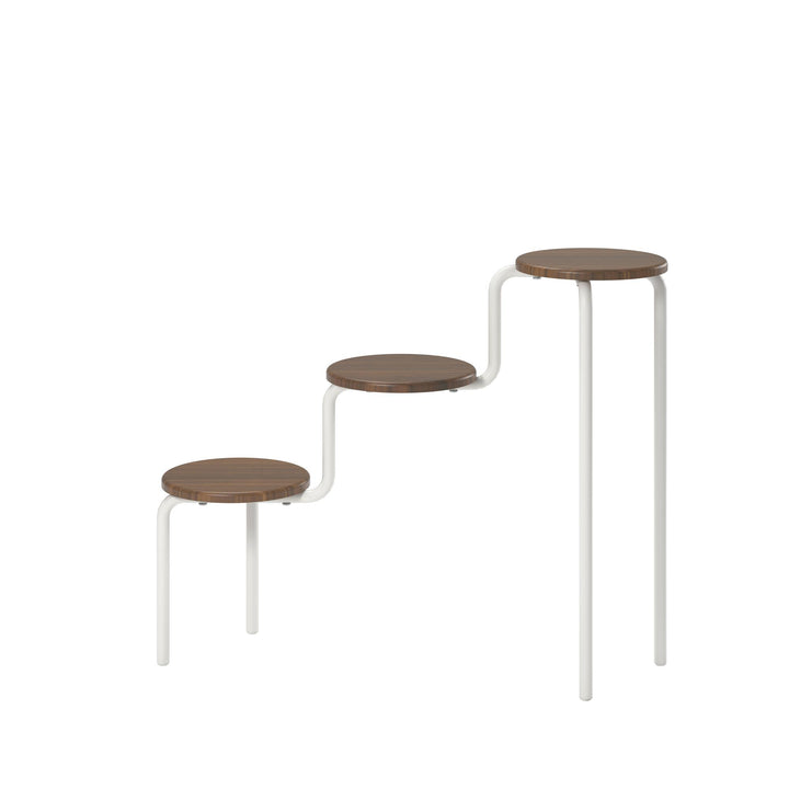 Webster stand for stylish plant display -  Florence Walnut