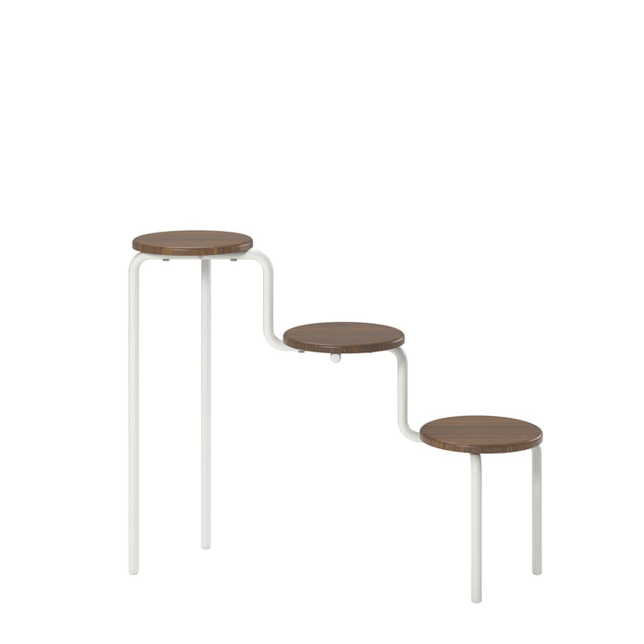 Modern home decor Webster plant stand -  Florence Walnut