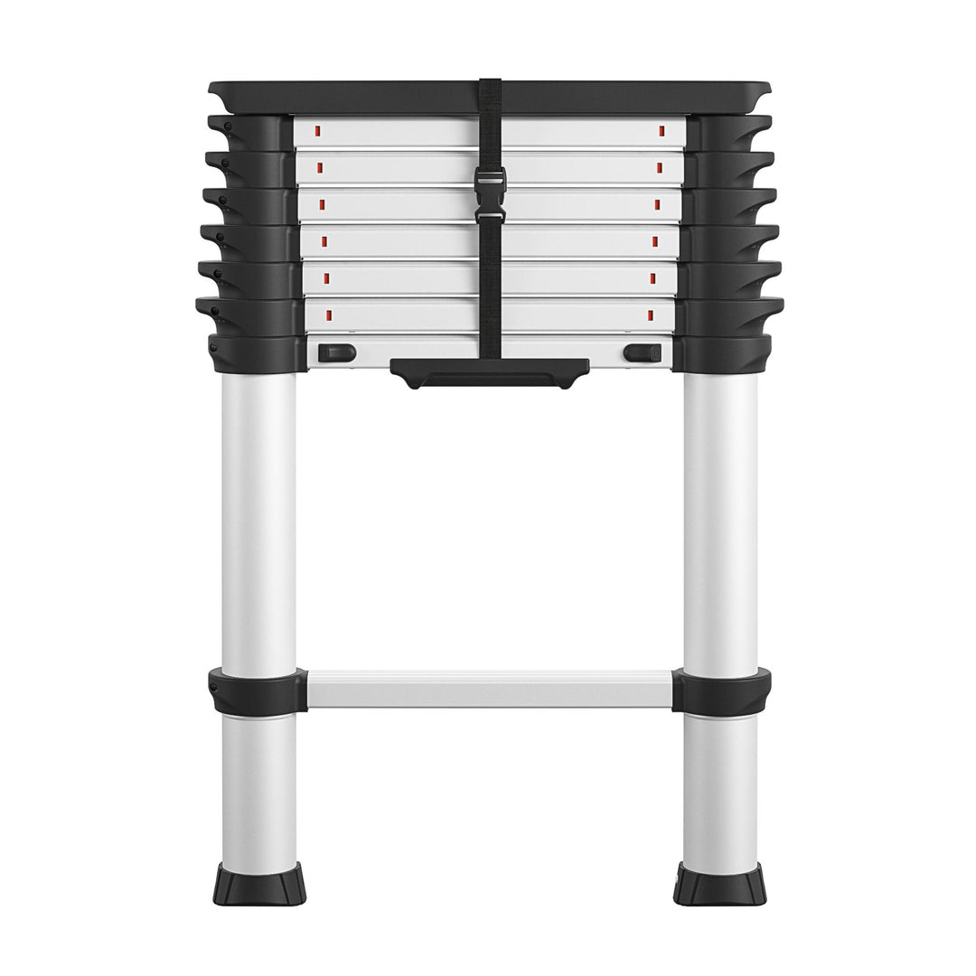  customizable aluminum ladder  - Aluminum/Black - 12ft 