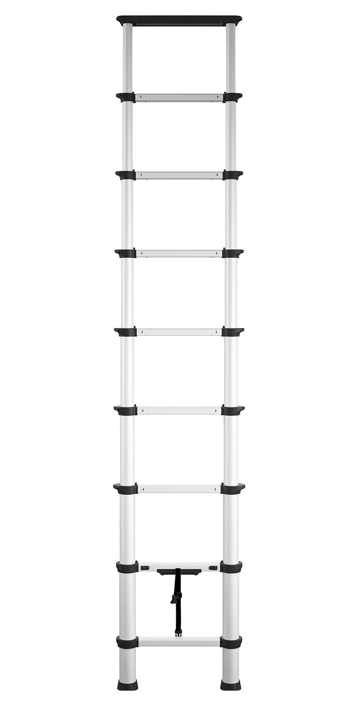 Secure height ladder  - Aluminum/Black - 12ft 