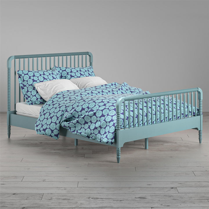Rowan Valley Linden Kids’ Full Size Bed with Wood Spindles - Teal - Full