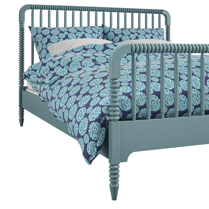 Rowan Valley Linden Kids’ Full Size Bed with Wood Spindles - Teal - Full