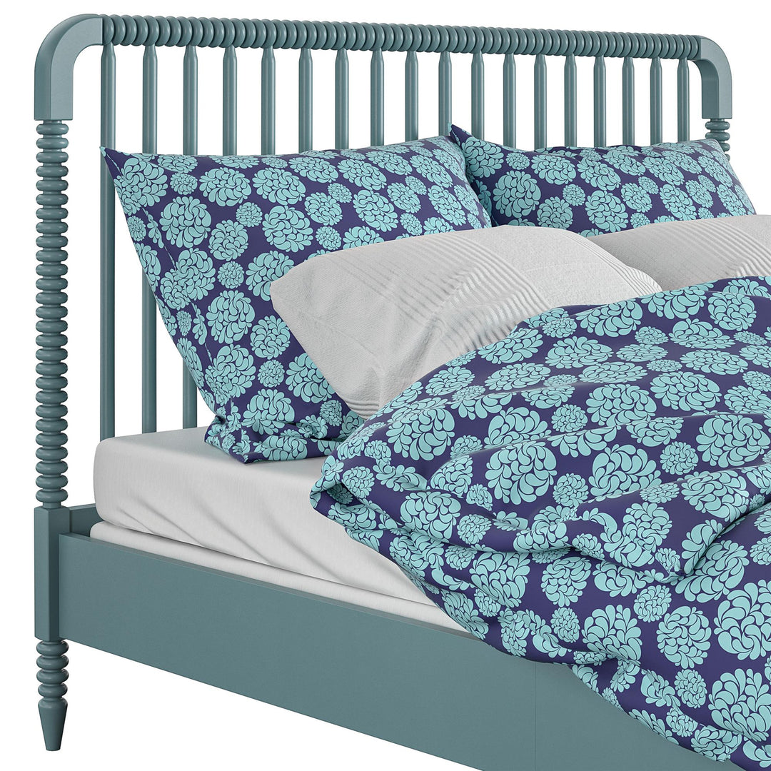Rowan Valley Linden Kids’ Full Size Bed with Wood Spindles - Teal - Full