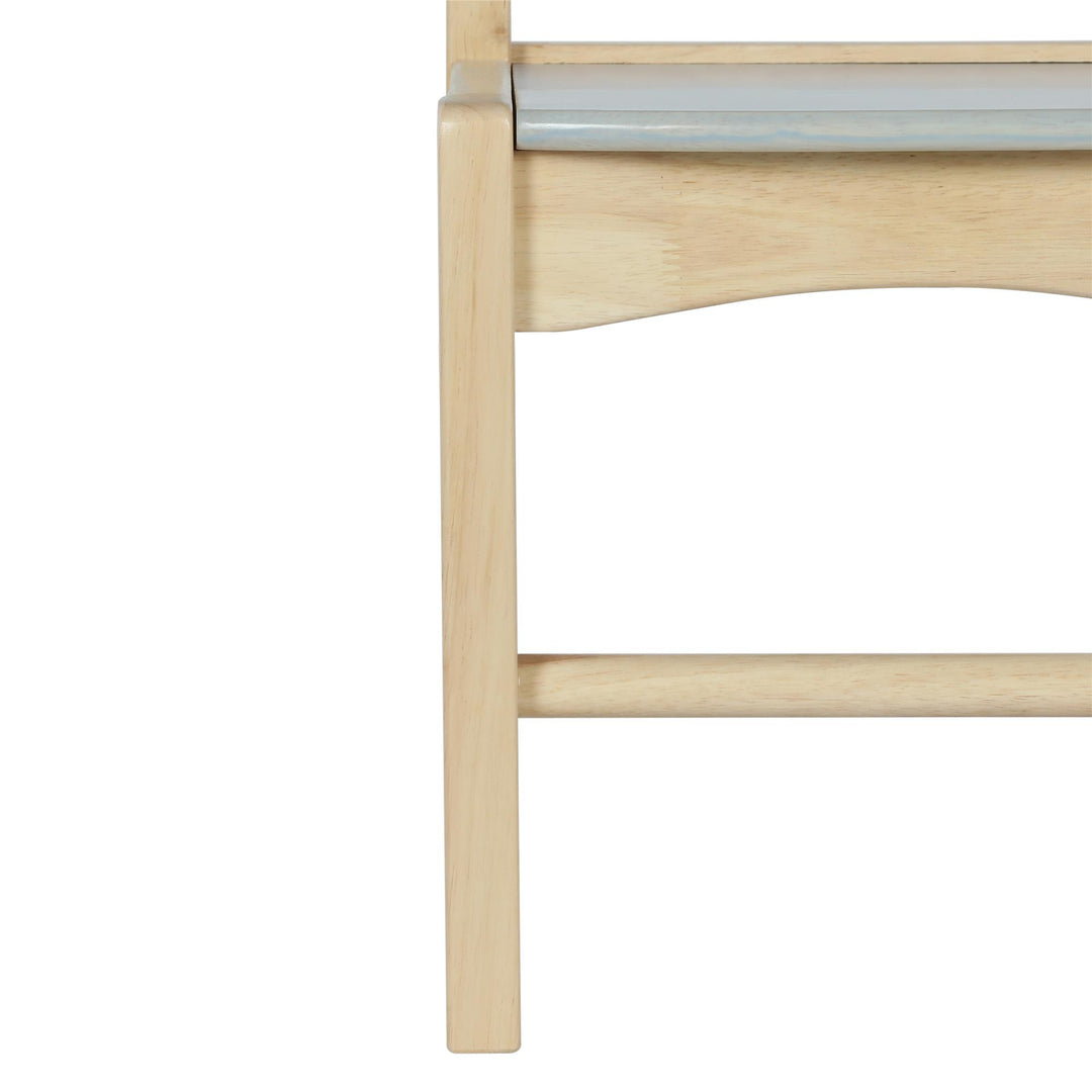 Solid Wood Two Tone Bear Chairs for Kids, Set of 2 - Natural