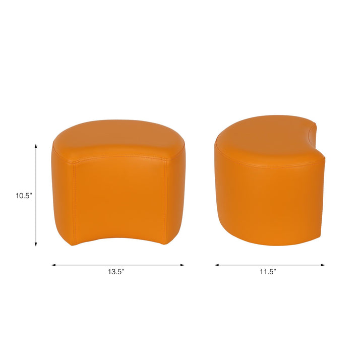 Bertini kids fun-shaped upholstered seating -  Orange