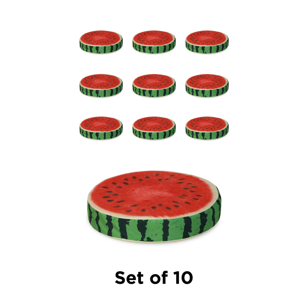 Watermelon Floor Cushions - Red