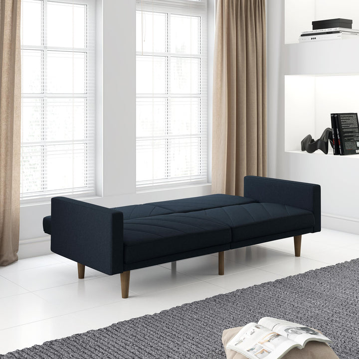diagonal design futon - Navy