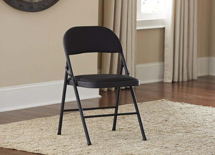 Set of 4 Metal Folding Chair online -  Jet Black Diamond 