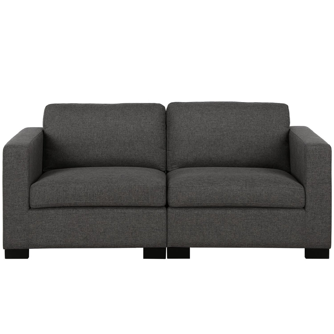 Crawford Linen Upholstered Modular Sofa - Gray