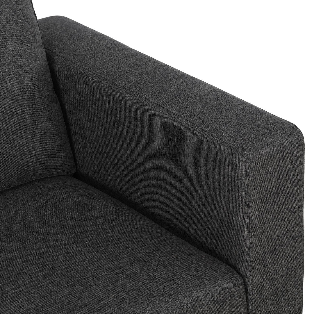 Crawford Linen Upholstered Modular Sofa - Gray