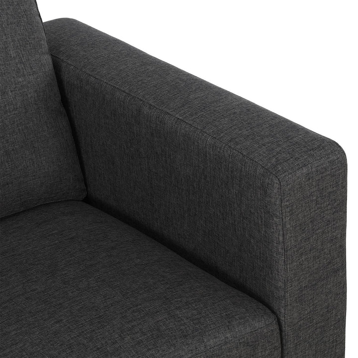 Crawford Linen Upholstered Modular Sofa - Gray