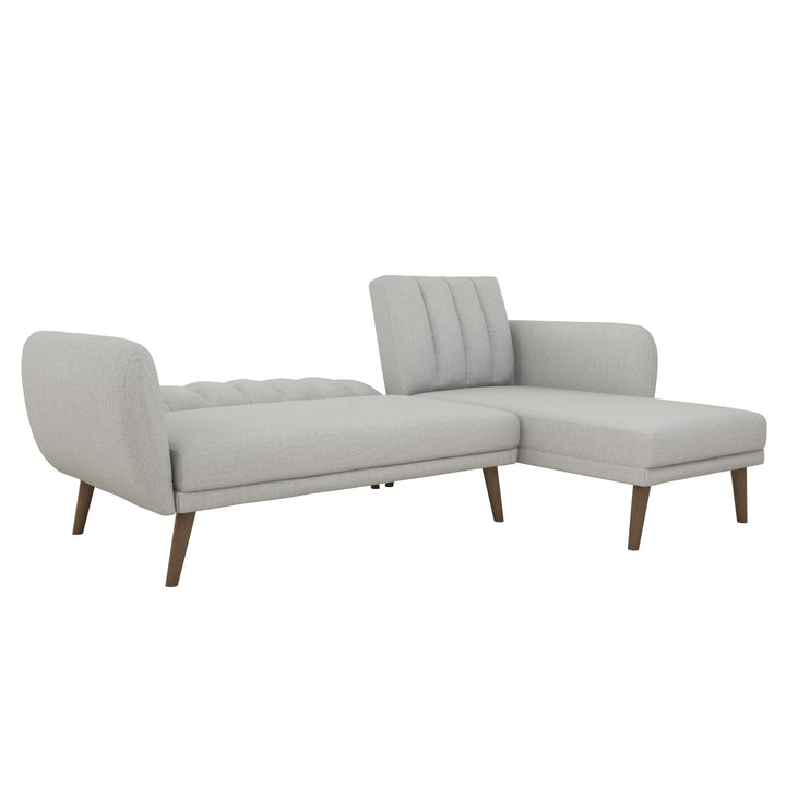 Durable and Stylish Brittany Sectional Sofa -  Light Gray