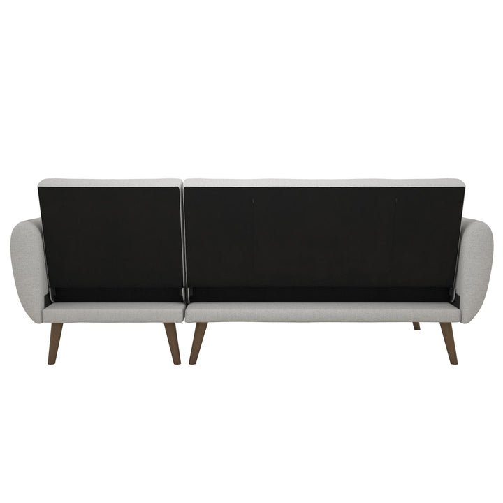 Comfortable and Stylish Sectional Futon Sofa for Modern Living Room -  Light Gray