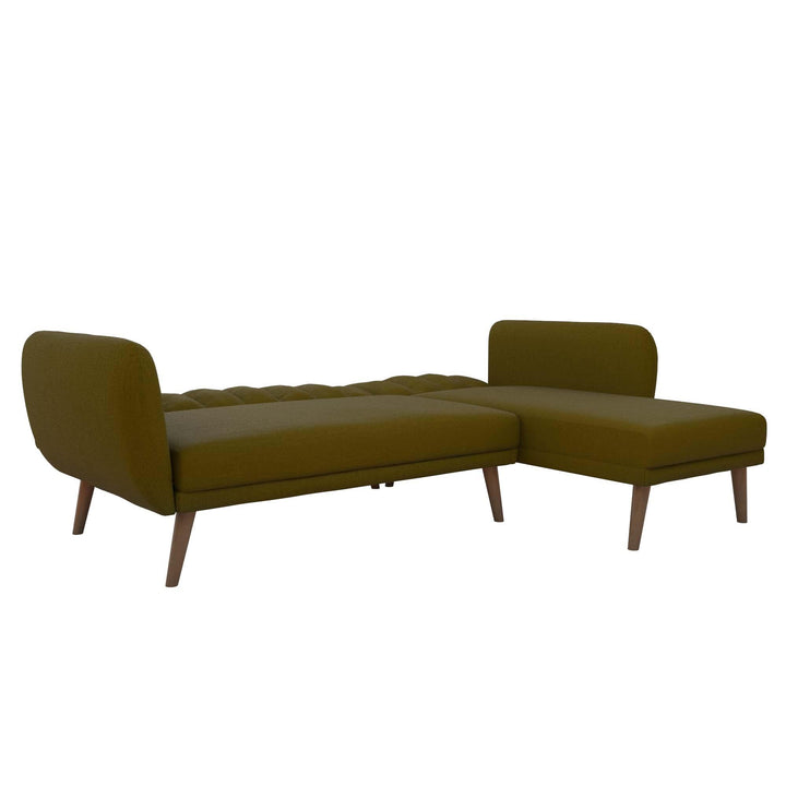 Spacious and Stylish Brittany Sectional Sofa for Modern Home Decor -  Green