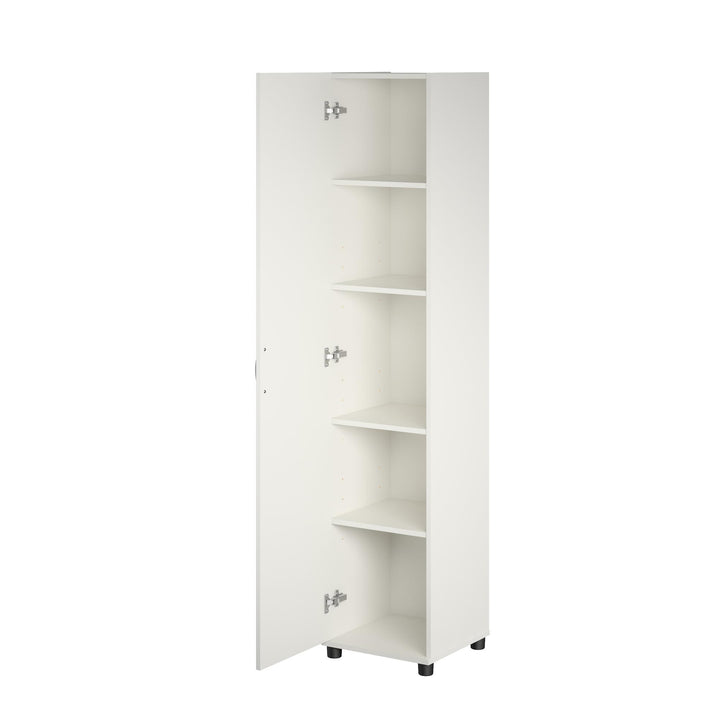 16 inch storage cabinet for pantry - White