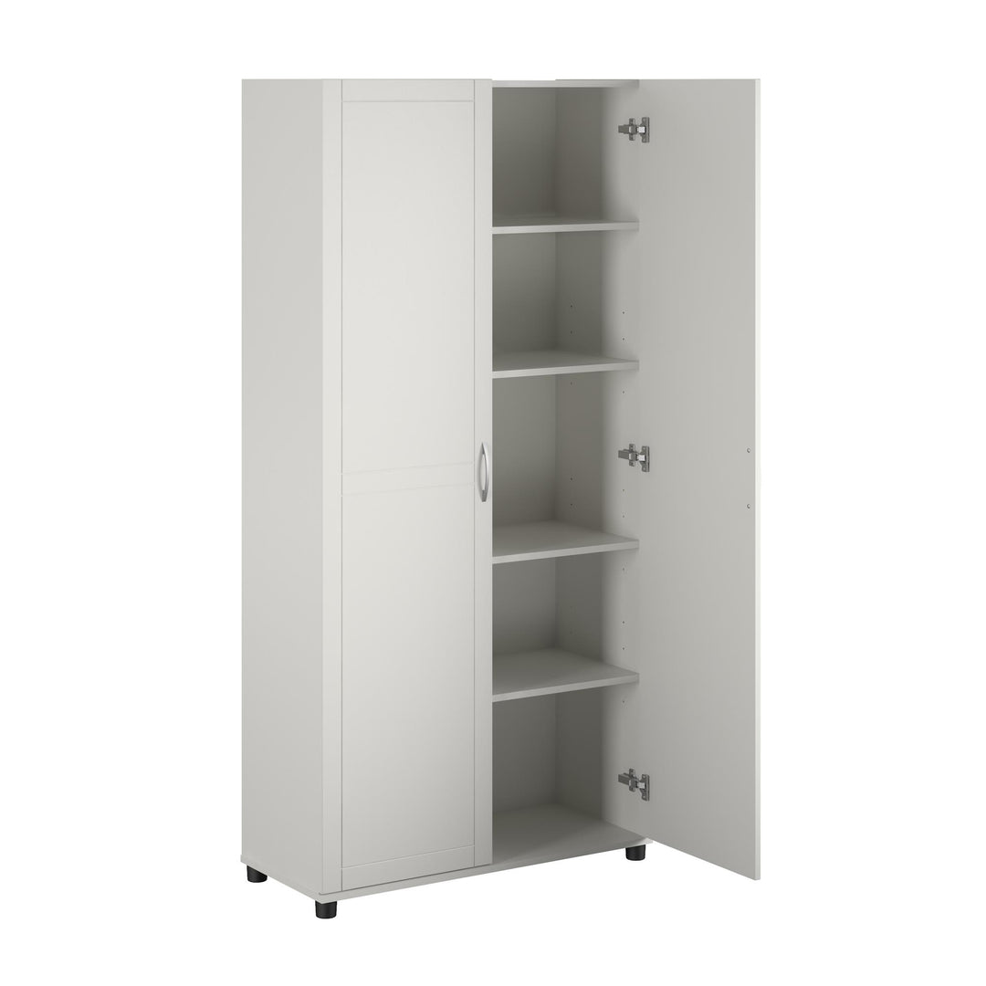 Utility cabinet for organized living -  White