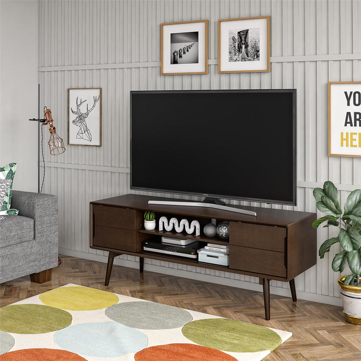 Brittany stand for 55-inch TVs -  Florence Walnut