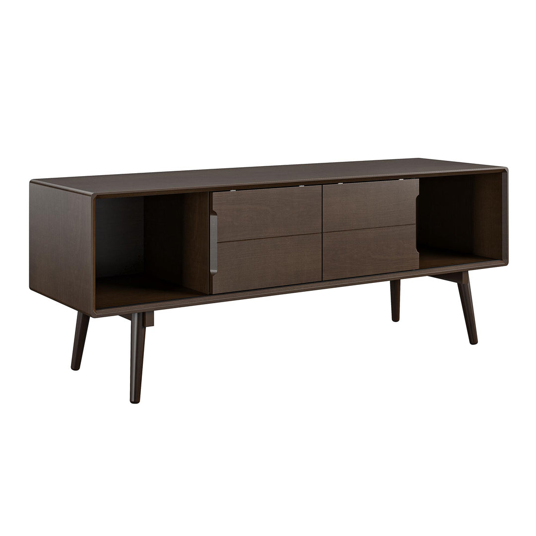 Stylish entertainment center Brittany style -  Florence Walnut